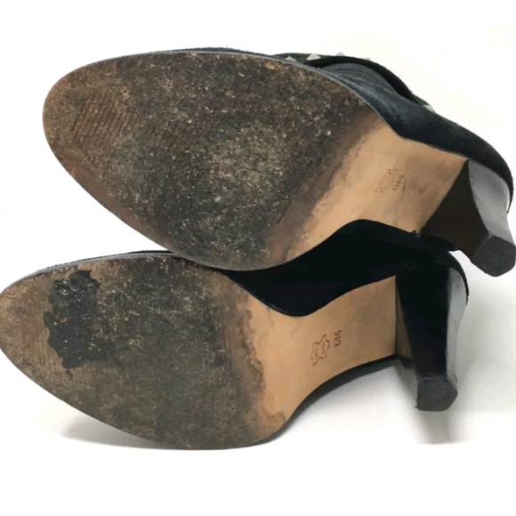 Michael Kors Boots Black Suede Mid Calf 6M - Picture 7 of 8